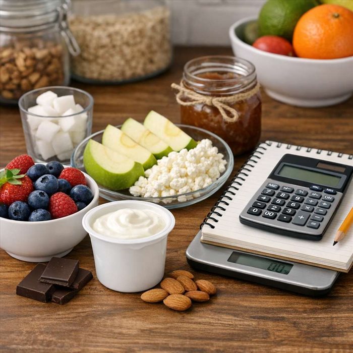 Calories des aliments sans sucre ajouté : comment les calculer ?