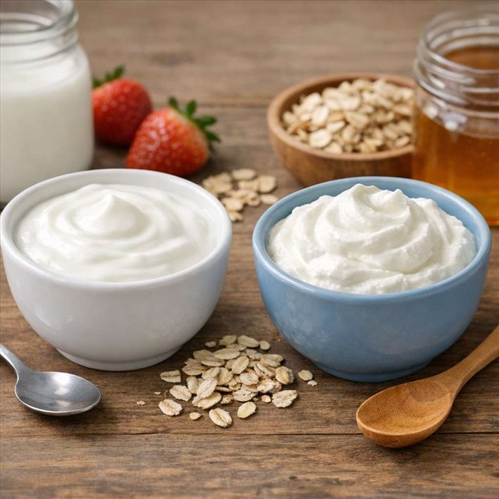Pourquoi les calories du yaourt grec diffèrent-elles du yaourt nature ?