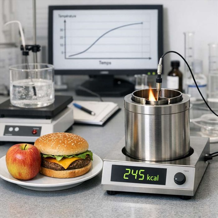 Comment sont mesurées les calories des aliments en laboratoire ?