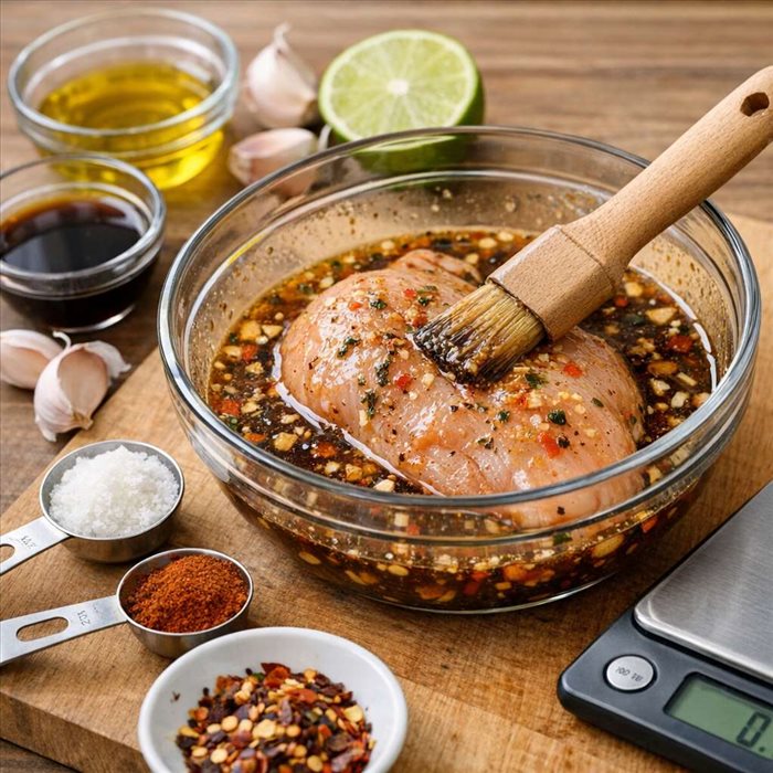 Estimer les calories d’une marinade absorbée par la viande