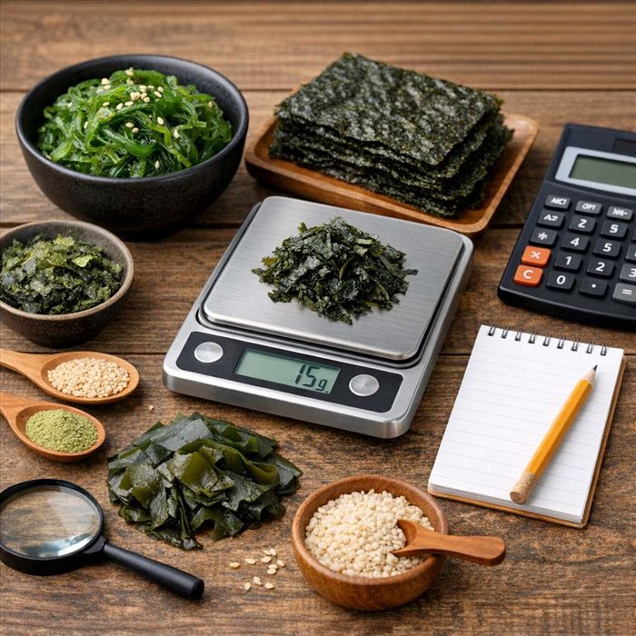 Calories des algues alimentaires : comment les estimer ?