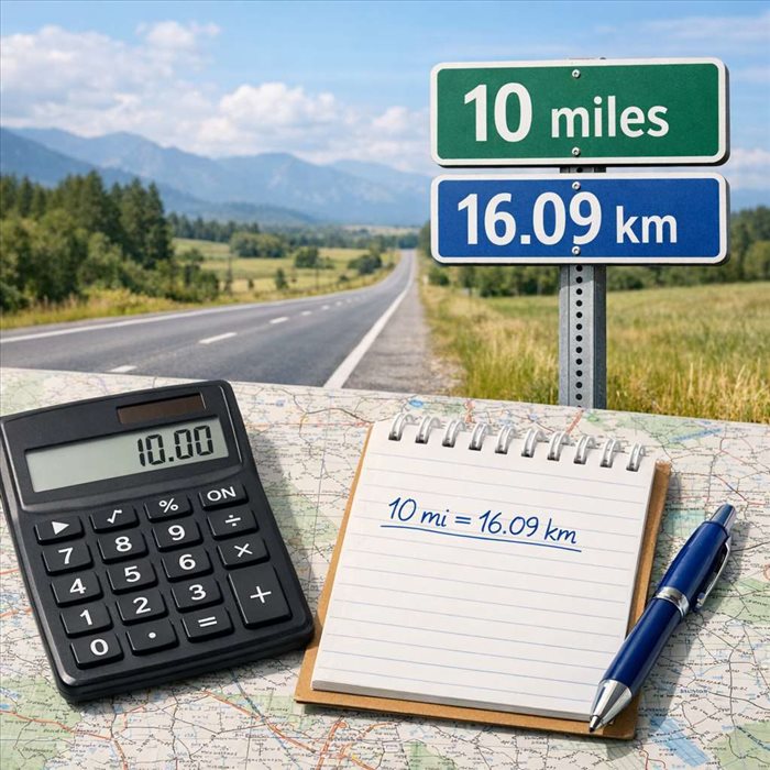 10 miles en kilomètres : conversion simple et rapide