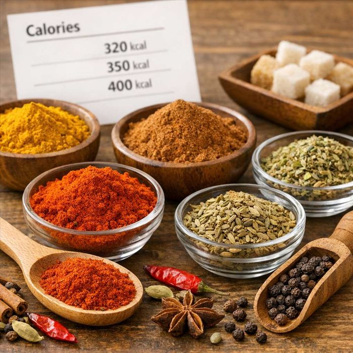 Pourquoi les épices affichent-elles autant de calories au 100 g ?