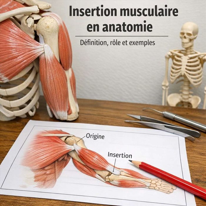 Insertion musculaire en anatomie : définition et rôle clé