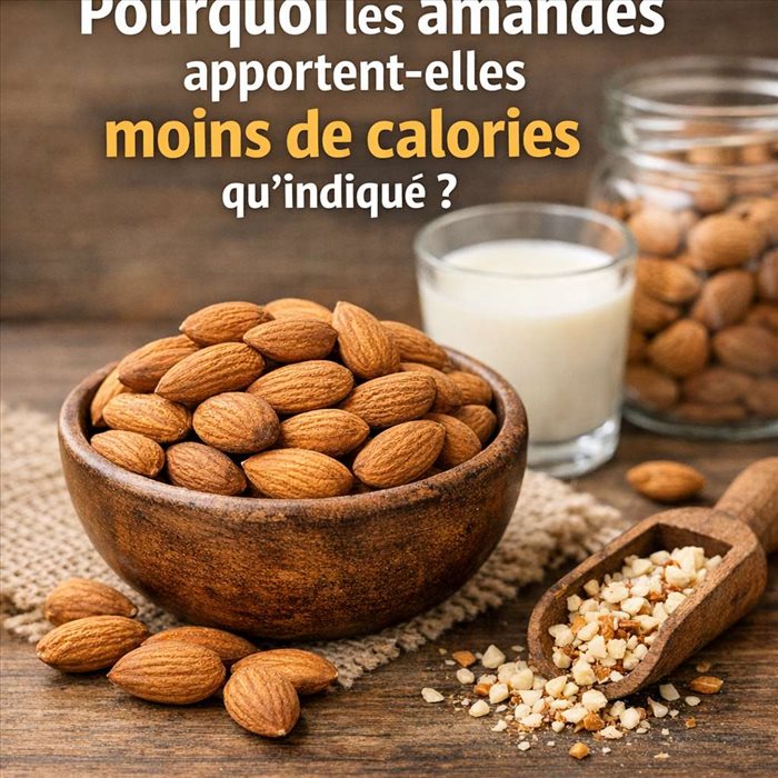 Pourquoi les amandes apportent-elles moins de calories qu’indiqué ? | Guide complet