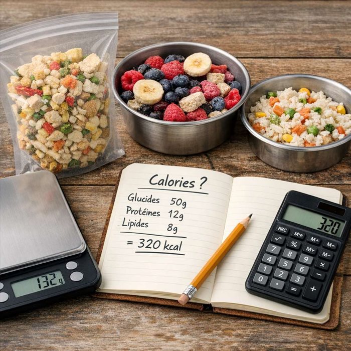 Calories des aliments lyophilisés : comment sont-elles calculées ?