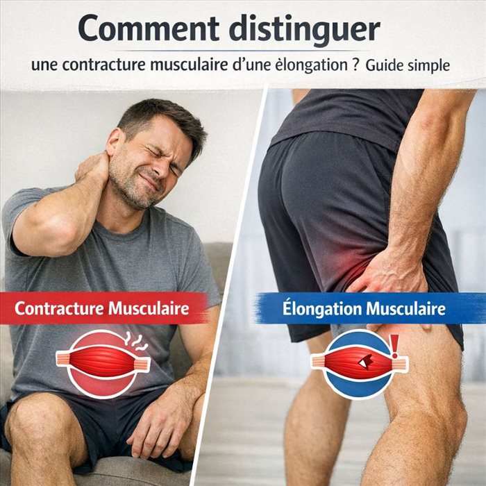 Contracture musculaire ou élongation : comment les différencier ?