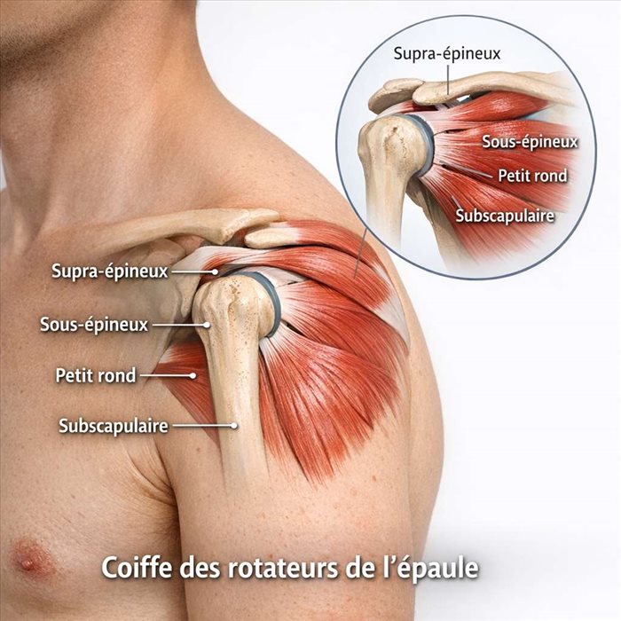 Coiffe des rotateurs de l’épaule : fonctionnement et rôle
