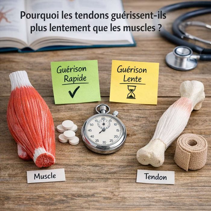 Pourquoi les tendons guérissent-ils plus lentement que les muscles ?